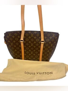 Louis Vuitton Babylone Tote Monogram Canvas Shoulder Bag Very Good Condition